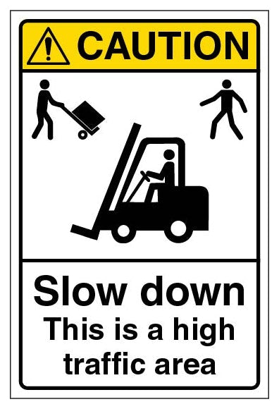 Caution Slow Down This Is A High Traffic Area Portrait