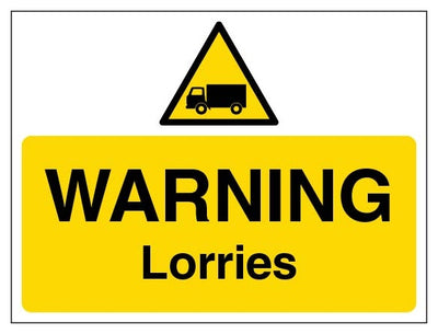 Warning Lorries Landscape