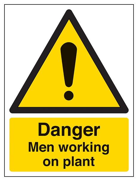 Danger Men Working On Plant Portrait