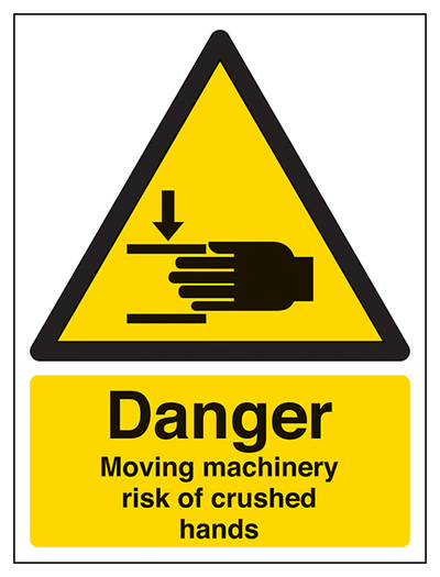 Danger Moving Machinery Risk Of Crushed Hands Portrait