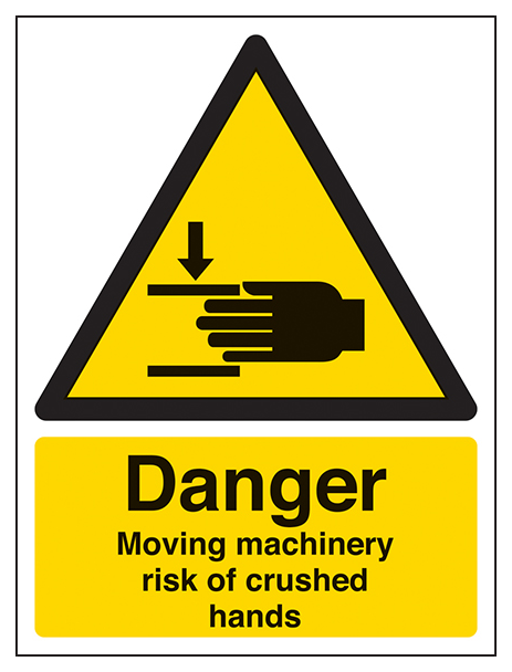 Danger Moving Machinery Risk Of Crushed Hands Portrait