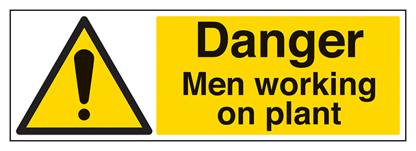 Danger Men Working On Plant Landscape