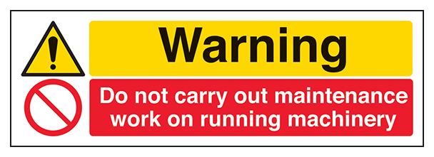 Warning Do Not Carry Out Maintenance Work Landscape