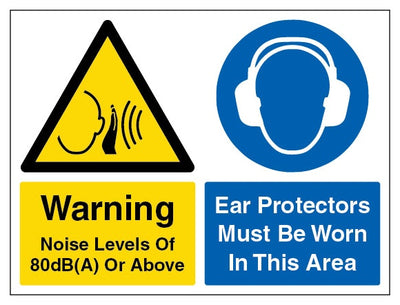 80Db Noise Warning Ear Protectors Landscape