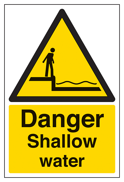 Danger Shallow Water Portrait