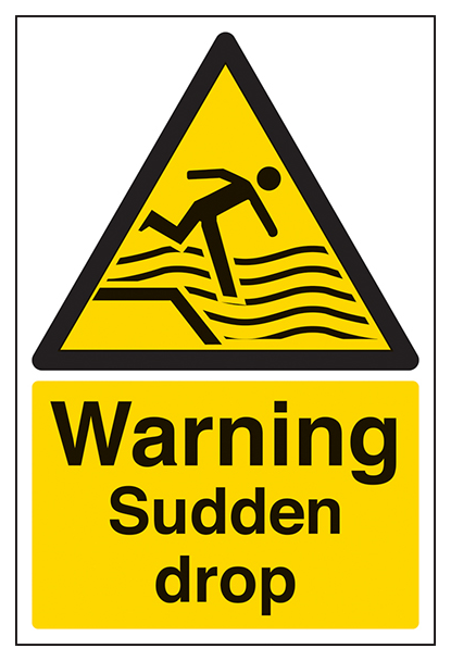 Warning Sudden Drop Portrait