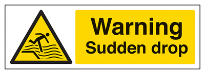 Warning Sudden Drop Landscape