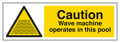 Caution Wave Machine Operate In This Pool Landscape