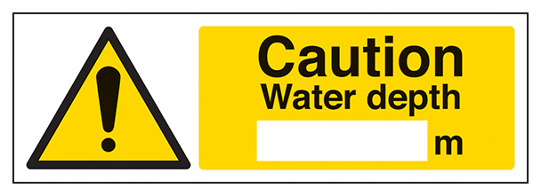 Caution Water Depth Landscape