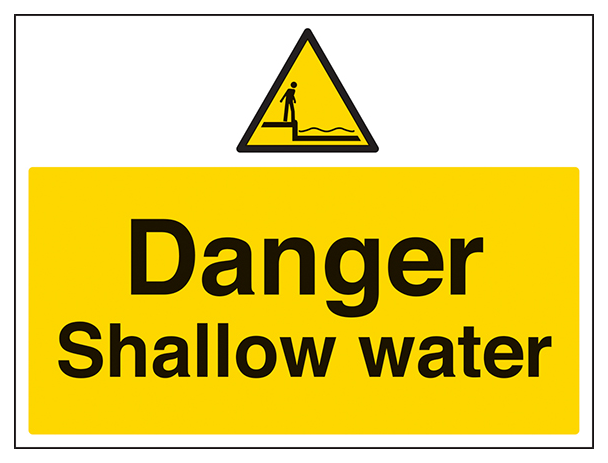 Danger Shallow Water Large Landscape