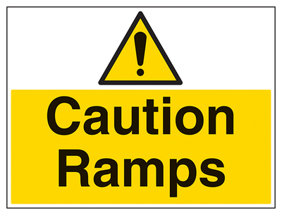 Caution Ramps Large Landscape