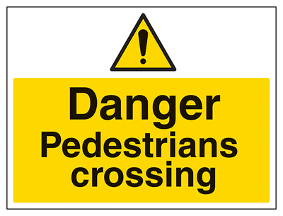 Danger Pedestrians Crossing