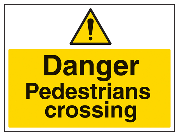 Danger Pedestrians Crossing