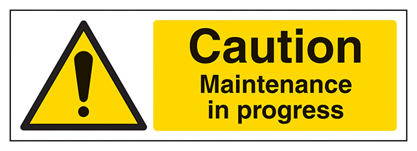 Caution Maintenance In Progress Landscape