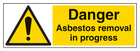 Asbestos Removal In Progress - Landscape