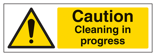 Caution Cleaning In Progress Landscape