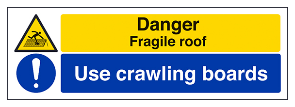 Fragile Roof Use Crawling Boards Landscape