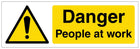 Danger People At Work - Landscape