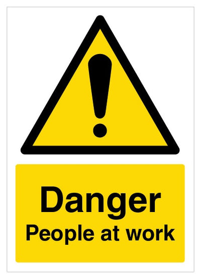 Danger People At Work A4