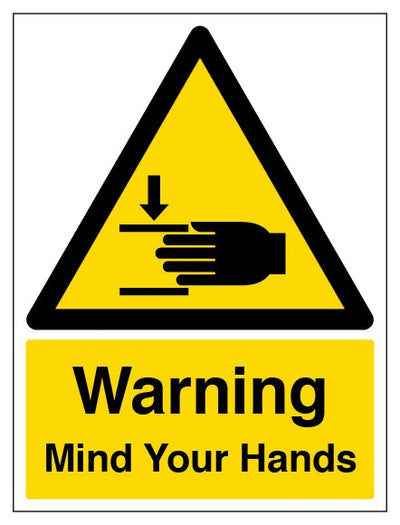 Warning Mind Your Hands Portrait