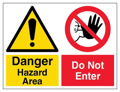 Danger Hazard Area Do Not Enter Landscape