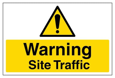 Warning Site Traffic Large Landscape