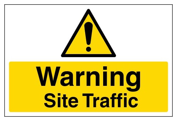 Warning Site Traffic Large Landscape