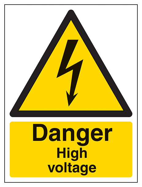 Danger High Voltage Portrait