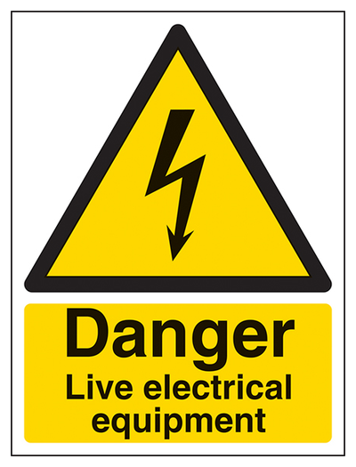 Danger Live Electrical Equipment Portrait 1