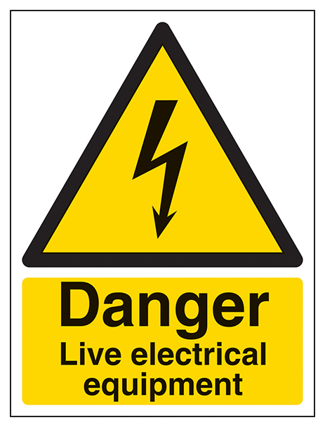 Danger Live Electrical Equipment Portrait 1