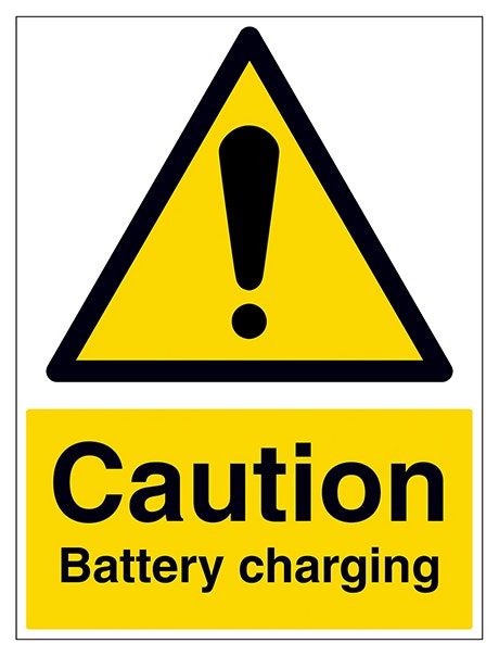Caution Battery Charging