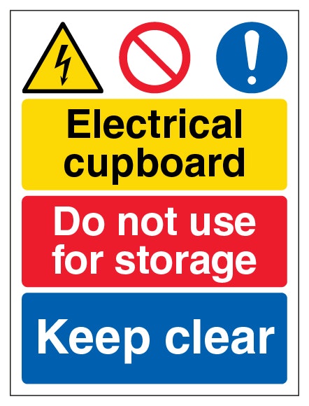 Electrical Cupboard Do Not Use For Storage Keep Clear