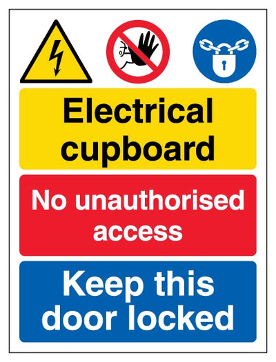 Electrical Cupboard No Unauthorised Access Keep This Door Locked