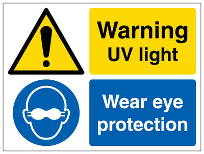 Warning Uv Light Wear Eye Protection Landscape