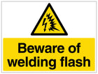 Beware of welding flash - Landscape