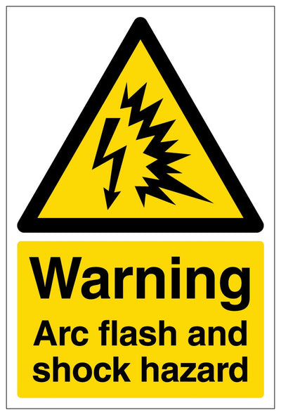 Warning Arc Flash And Shock Hazard Portrait