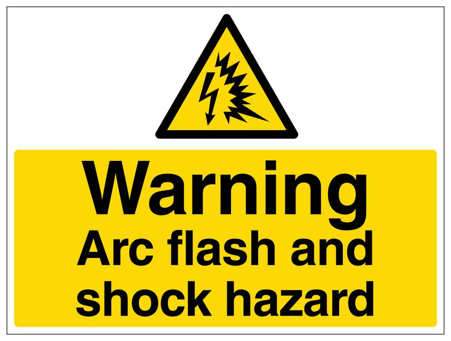 Warning Arc Flash And Shock Hazard Landscape