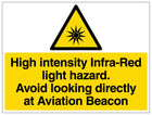 High intensity Infra-Red light hazard - Landscape