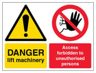 Danger Lift Machinery - Landscape