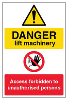 Danger Lift Machinery - Portrait