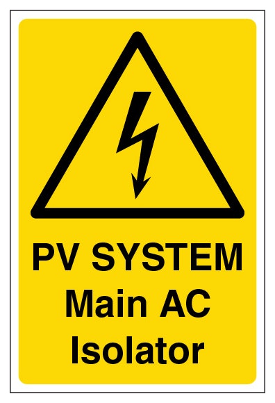 Pv System Main Ac Isolator Portrait