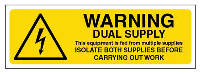 Warning Dual Supply Isolate Both Slim Landscape