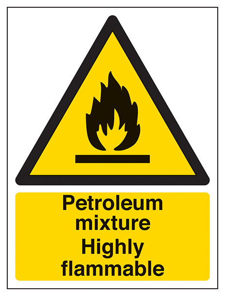 Petroleum Mixture Highly Flammable Portrait