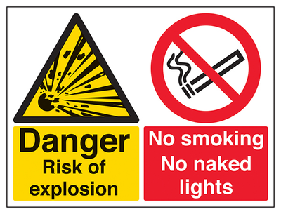 Danger Risk Of Explosion Large Landscape