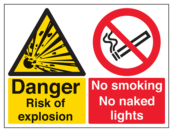 Danger Risk Of Explosion Large Landscape