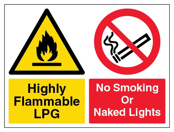 Highly Flammable Lpg No Smoking Or Naked Lights Landscape