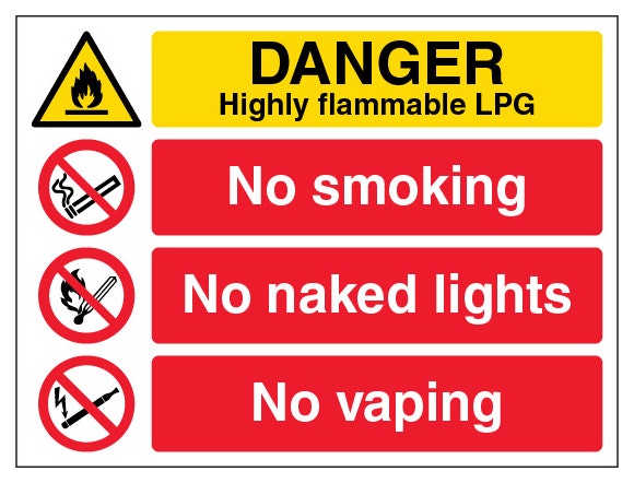 Danger Highly Flammable Lpg Landscape