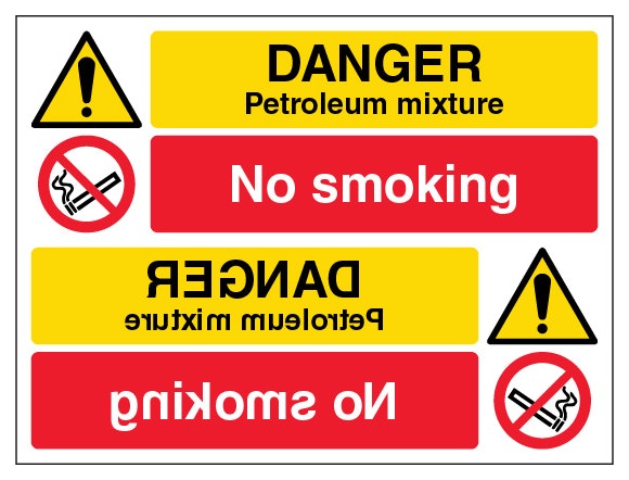 Danger Petroleum Mixture No Smoking Landscape