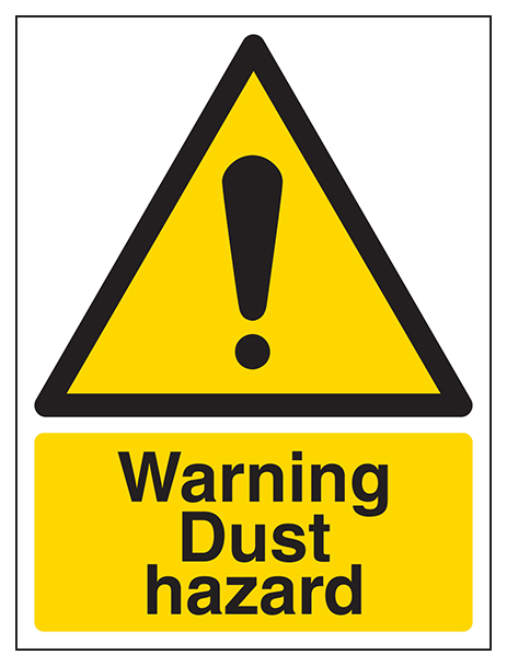 Warning Dust Hazard Portrait
