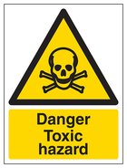 Danger Toxic Hazard - Portrait
